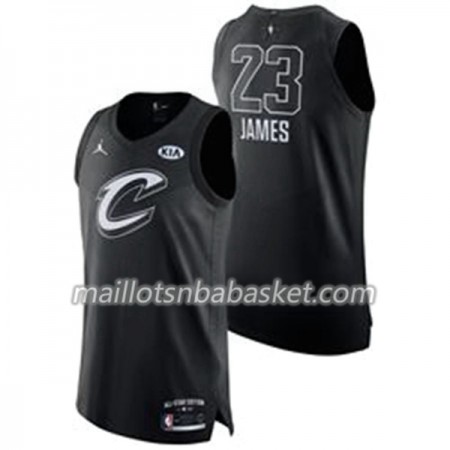 Maillot Homme Cleveland Cavaliers Lebron James 23 2018 All Star Jordan Brand Noir Swingman